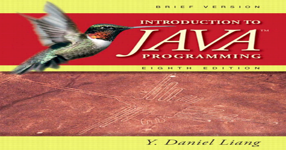 Introduction.to.java.programming.8th.edition