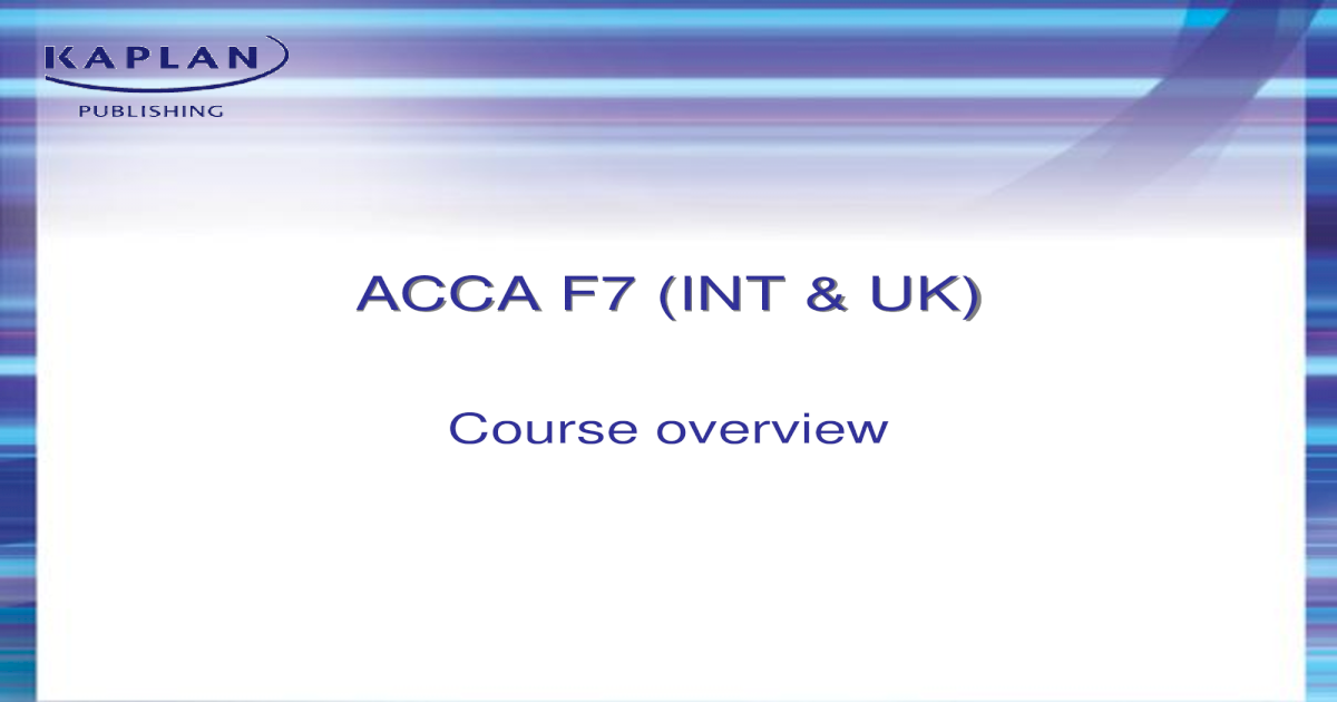 acca f7 kaplan study text pdf 2017 free download
